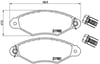 Peugeot 206 Ön Fren Balatası BREMBO