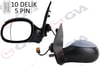 Peugeot 206 Dış Dikiz Aynası Sol Elektrikli Isıtmalı Astarlı Asferik GVA
