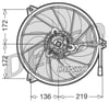 Peugeot 206 Radyatör Fan Motoru 250W-385mm DENSO