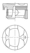 Peugeot 207 Piston Segman STD KOLBEN