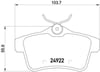 Peugeot 3008 Arka Fren Balatası BREMBO