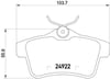 Peugeot 3008 5008 508 308 GTI-RZC Citroen C4 DS4 DS5 Arka Fren Balatası BREMBO