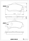 Peugeot 301 Ön Fren Balatası 266mm KALE-BALATA
