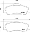 Peugeot 301 Ön Fren Balatası 266mm BREMBO