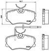 Peugeot 306 405 Citroen ZX Ön Fren Balatası Fişli BREMBO