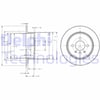 BMW 316 318 320 323 324 325 Arka Fren Diski Deliksiz DELPHI