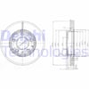 Mazda 323 Ön Fren Diski Delikli DELPHI