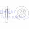 Mazda 323 Arka Fren Diski Deliksiz DELPHI
