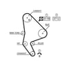 Peugeot 406 607 807 Citroen C5 C8 Ulysse Triger Kayışı GATES