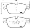 Peugeot 407 Ön Fren Balatası 180mm BREMBO
