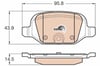 Fiat 500 Arka Balata TRW