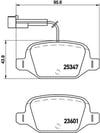 Fiat 500 Arka Fren Balatası BREMBO