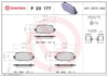 Fiat 500X Arka Fren Balatası BREMBO