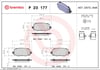 Fiat 500X Arka Fren Balatası BREMBO