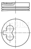 Audi 80 90 1.6 TD 100 2.0 TD Motor Piston Segman 77.01mm MAHLE