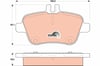 Mercedes W176 W246 C117 X156 R172 Arka Fren Balatası TRW