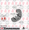Audi A4 Arka Fren Diski Delikli ZIMMERMANN