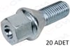 Abarth Fiat Opel Suzuki Vauxhall Bijon Cıvatası Delikli Galvaniz M12x1.50x22 GVA