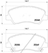 Hyundai Accent Blue 2010- Elantra 2016- Kia Rio 2011- Ön Fren Balatası BREMBO