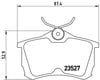 Honda Accord Arka Fren Balatası BREMBO