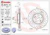 Honda Accord Ön Fren Diski [Havalı, Delikli, 296 Çap, 5 Bijon] BREMBO