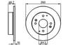 Honda Accord Rover 600 Arka Fren Diski Dolu Tip BOSCH