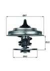 Mercedes Actros Alfa Romeo Termostat MAHLE