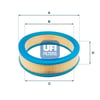 Fiat Albea Hava Filtresi 1.2 8V UFI