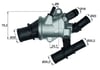 Alfa Romeo 156 Termostat Komple 88C MAHLE