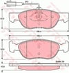 Alfa Romeo 145 Ön Aks Disk Balatası TRW