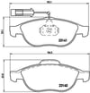 Alfa Romeo 156 Ön Fren Balatası Fişli BREMBO