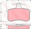 Alfa Romeo 164 Arka Aks Disk Balatası TRW