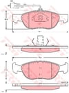 Alfa Romeo 145 Ön Aks Disk Balatası TRW