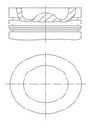 Opel Antara Motor Piston Segman 83mm 2.0 CDTI MAHLE