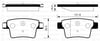 Arka Balata Mondeo 3- 1.8 16V-2.0 16V-2.0 Tdcı-2.2 Tdcı 00-07 Jaguar X-Type 01-