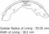 Arka Pabuç Balata Accent 1.3-1.5 Crdı Gs8678