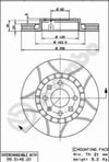 Opel Astra F Ön Fren Aynası BREMBO