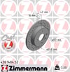 Opel Astra G Arka Fren Diski Dolu Delikli 240mm ZIMMERMANN