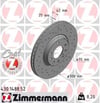 Opel Astra H Ön Fren Diski Havalı Delikli 308mm 16 İnç ZIMMERMANN