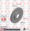 Opel Astra H Ön Fren Diski Havalı Delikli 280mm ZIMMERMANN