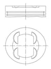 Opel Astra J Corsa D-E Meriva B Adam Aveo Piston Segman STD MAHLE