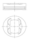 Opel Astra J Corsa D-E Meriva B Adam Aveo Piston Segman 0.50 MAHLE