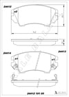 Opel Astra J Insignia Zafira Ön Fren Balatası KALE-BALATA
