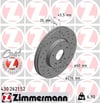 Opel Astra J Ön Fren Diski Havalı Delikli 276mm 15 İnç ZIMMERMANN