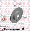 Opel Astra K Arka Fren Diski Dolu 288mm ZIMMERMANN