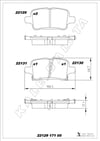 Opel Astra K Arka Fren Balatası 1.0-1.4-1.4T-1.6T-1.6 CDTI KALE-BALATA