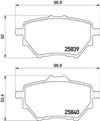 Opel Astra L Arka Fren Balatası 268mm BREMBO