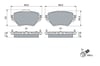 Opel Astra L Arka Fren Balatası 268mm VALEO