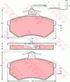Audi 100 C2 C3 200 C3 80 B3 90 B2 B3 Coupe B2 Ön Disk Balata TRW