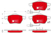 Audi A4 A6 Ön Aks Disk Balata TRW